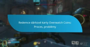 Redemce dárkové karty Overwatch Coins: Proces, problémy