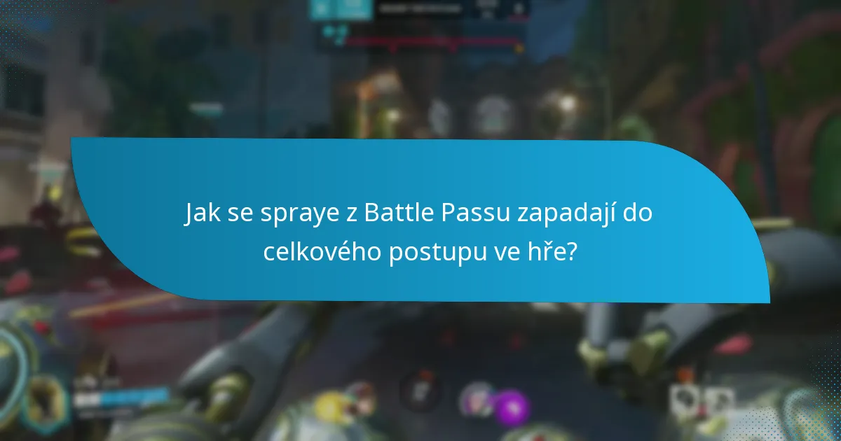 Jaké strategie lze použít k sbírání sprayů z Battle Passu?