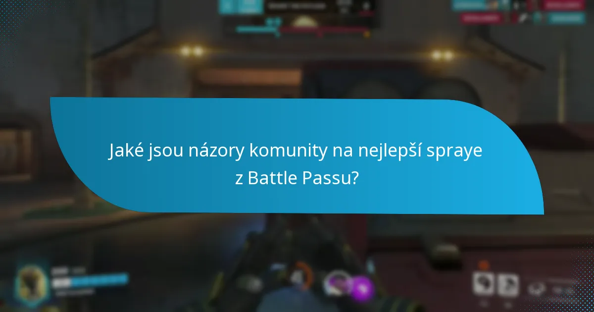 Jak se spraye z Battle Passu zapadají do celkového postupu ve hře?